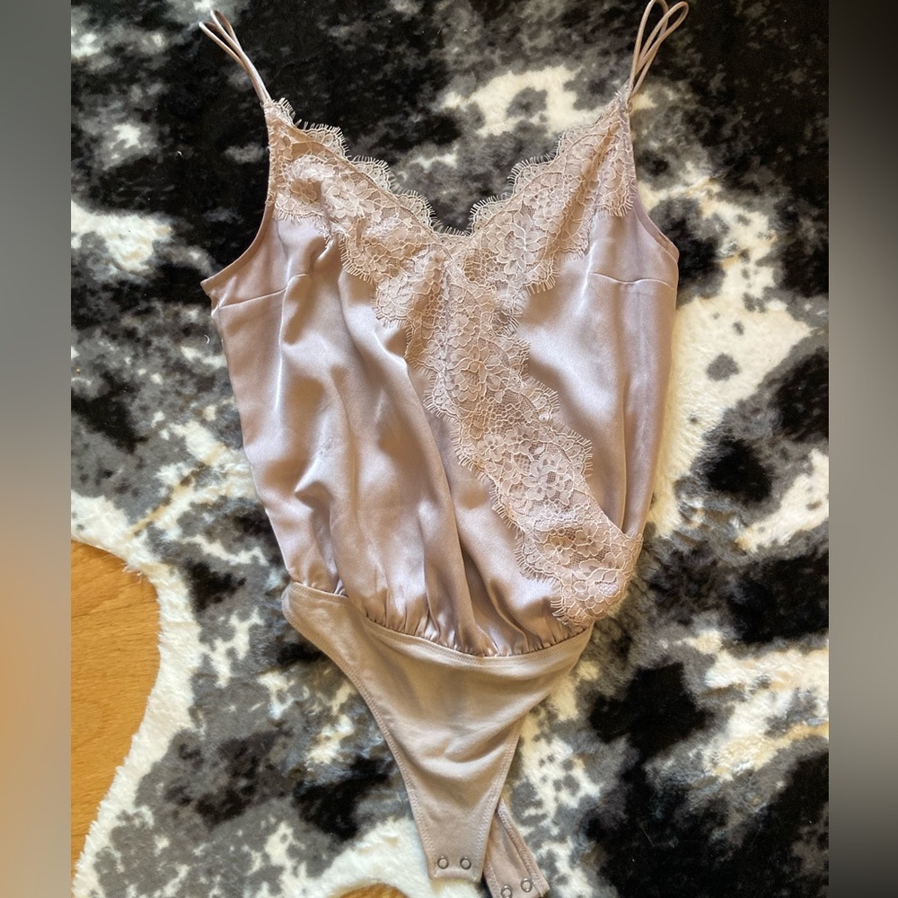 Rose Gold Lace Bodysuit